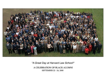 Group shot of HLS alumni shot from above.