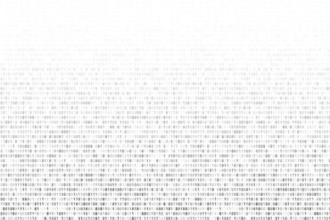 0s and 1s dot cover the page, fading up into the top.
